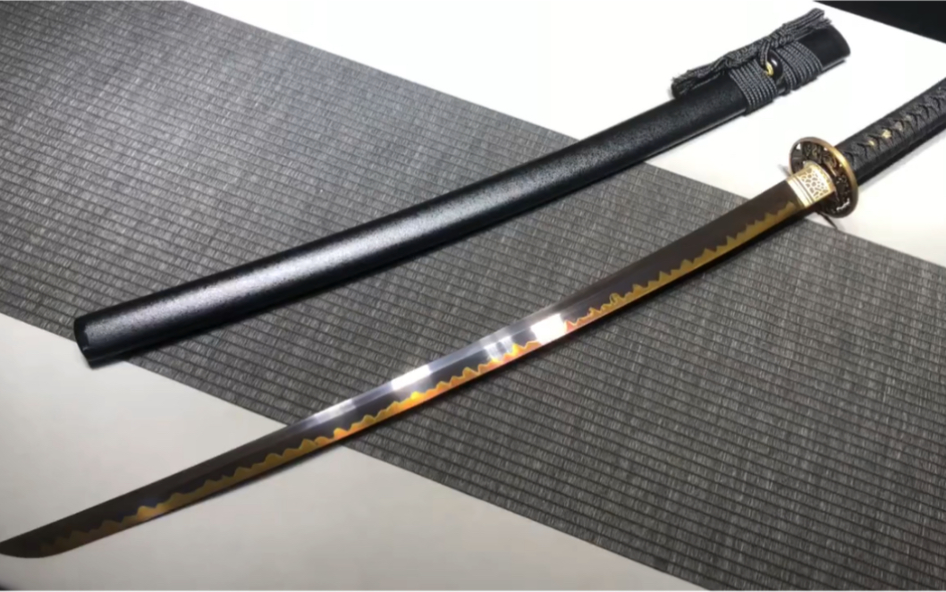 t10覆土烧刃发黑工艺武士刀打刀