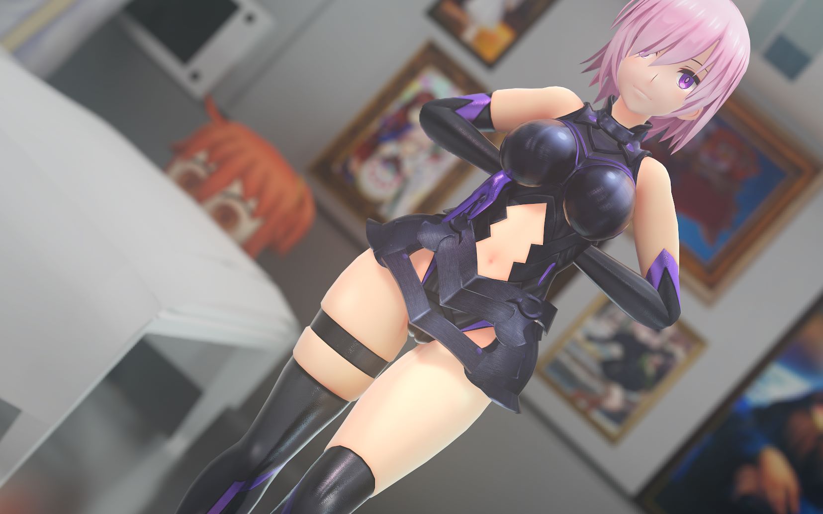 [图]前辈……请不要那样盯着我看（fate/MMD）                        -----BGM：conqueror