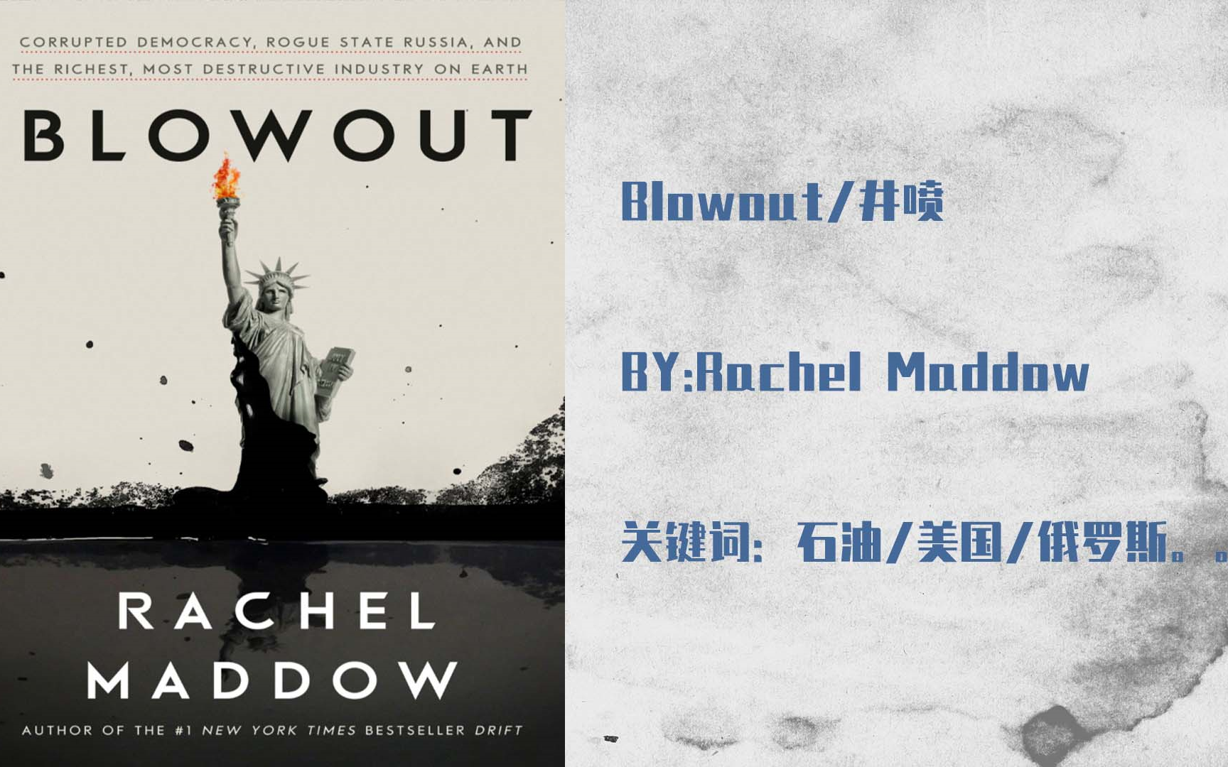 非虚构|英文有声书 Blowout/井喷 by Rachel Maddow哔哩哔哩bilibili