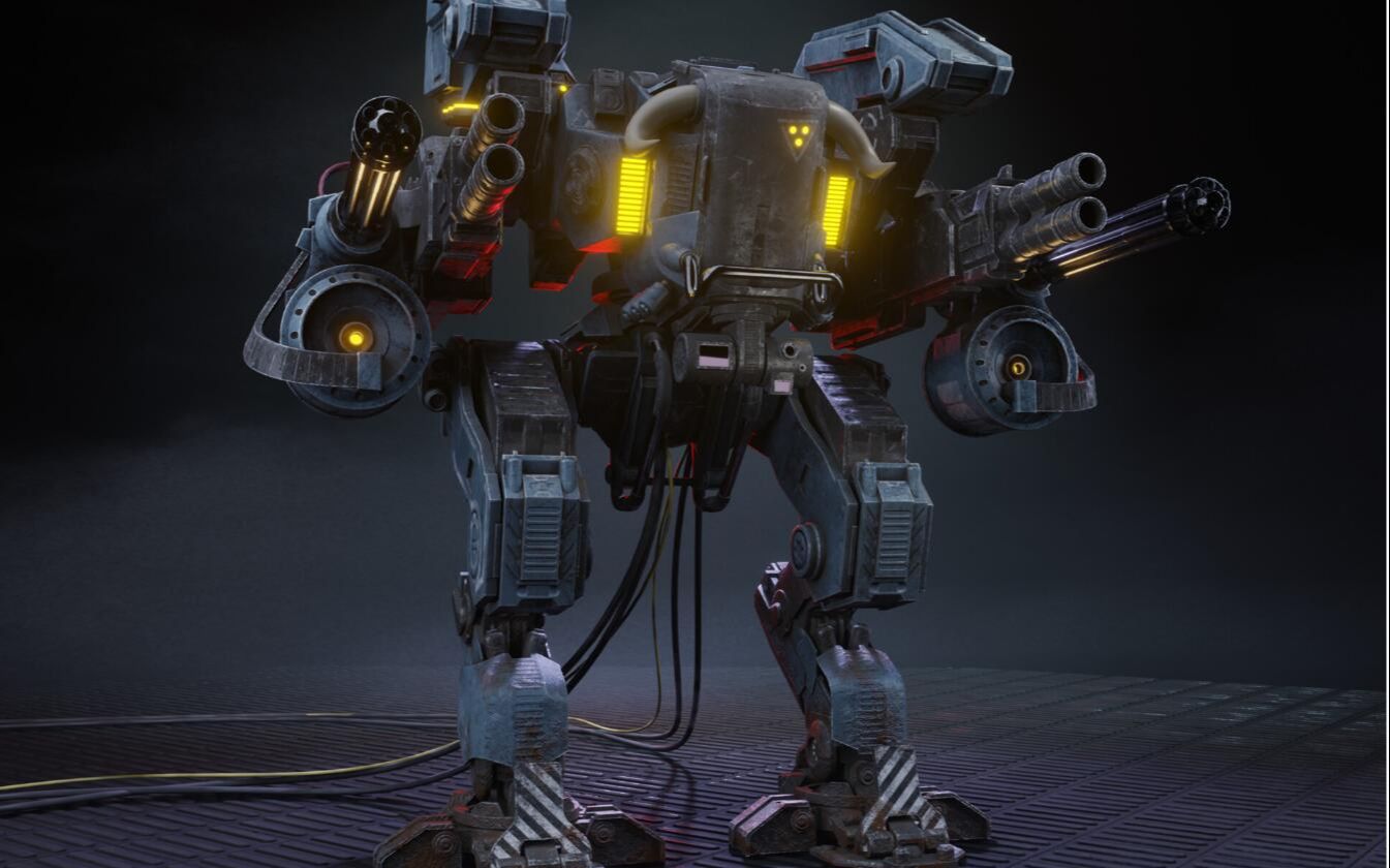 3dmax战地机甲建模---硬表面模型制作教学