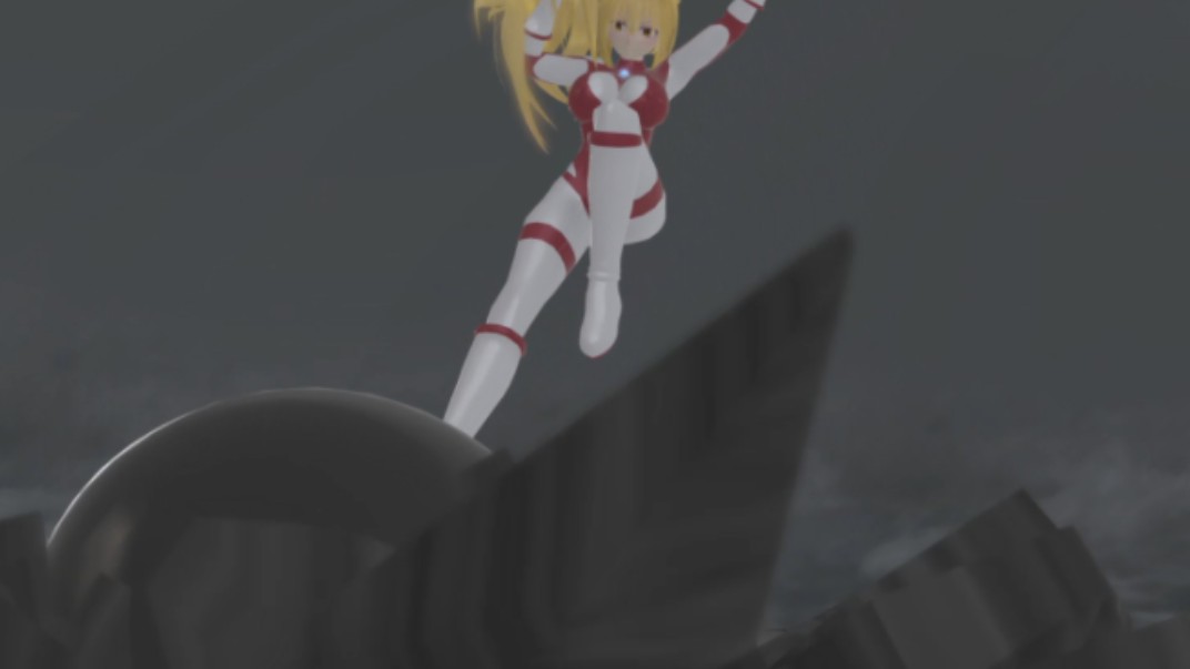 奥特娘流星战姬不敌独眼怪兽落败