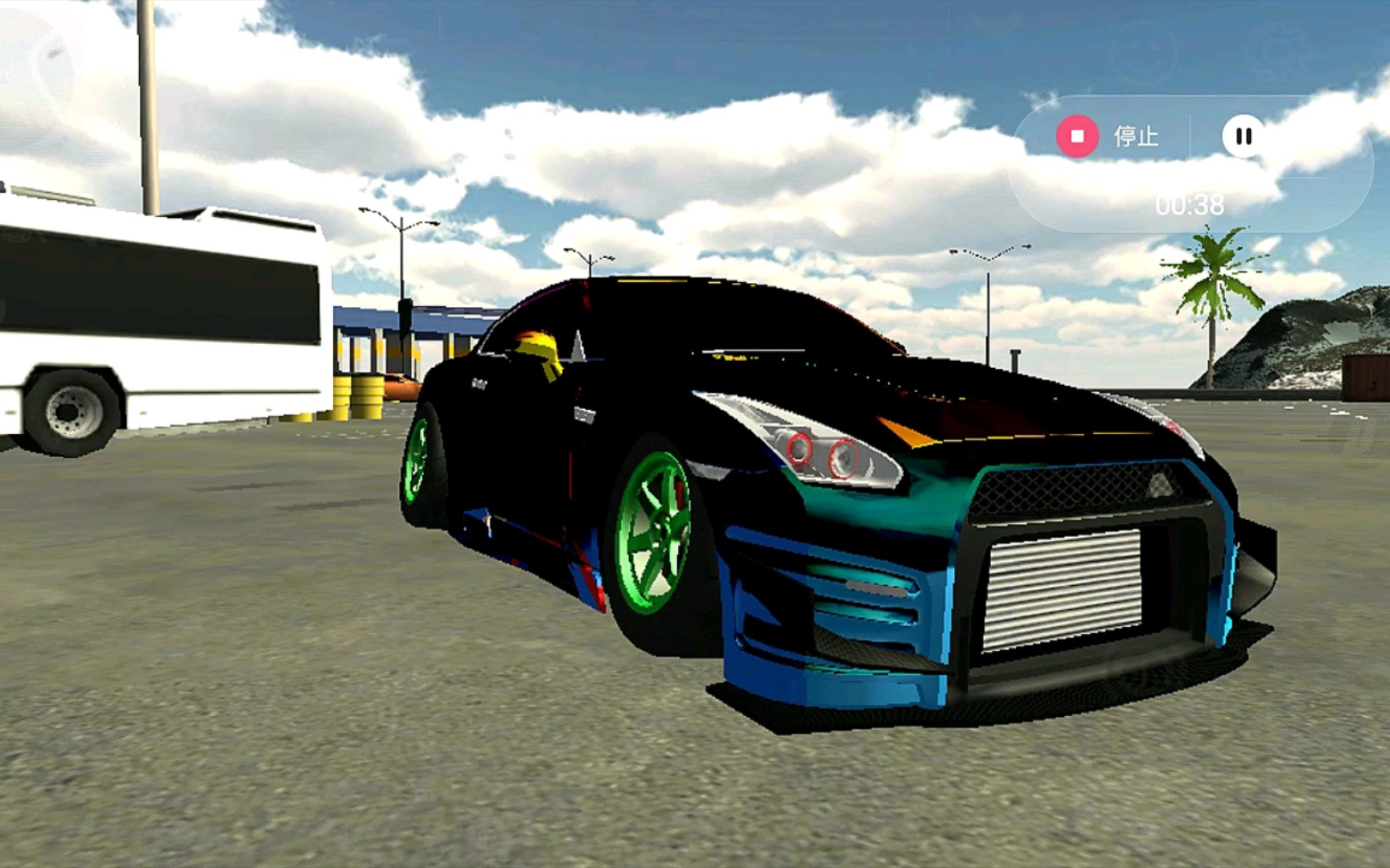 手动挡停车场:镀金版痛车gtr亮相!_哔哩哔哩_bilibili