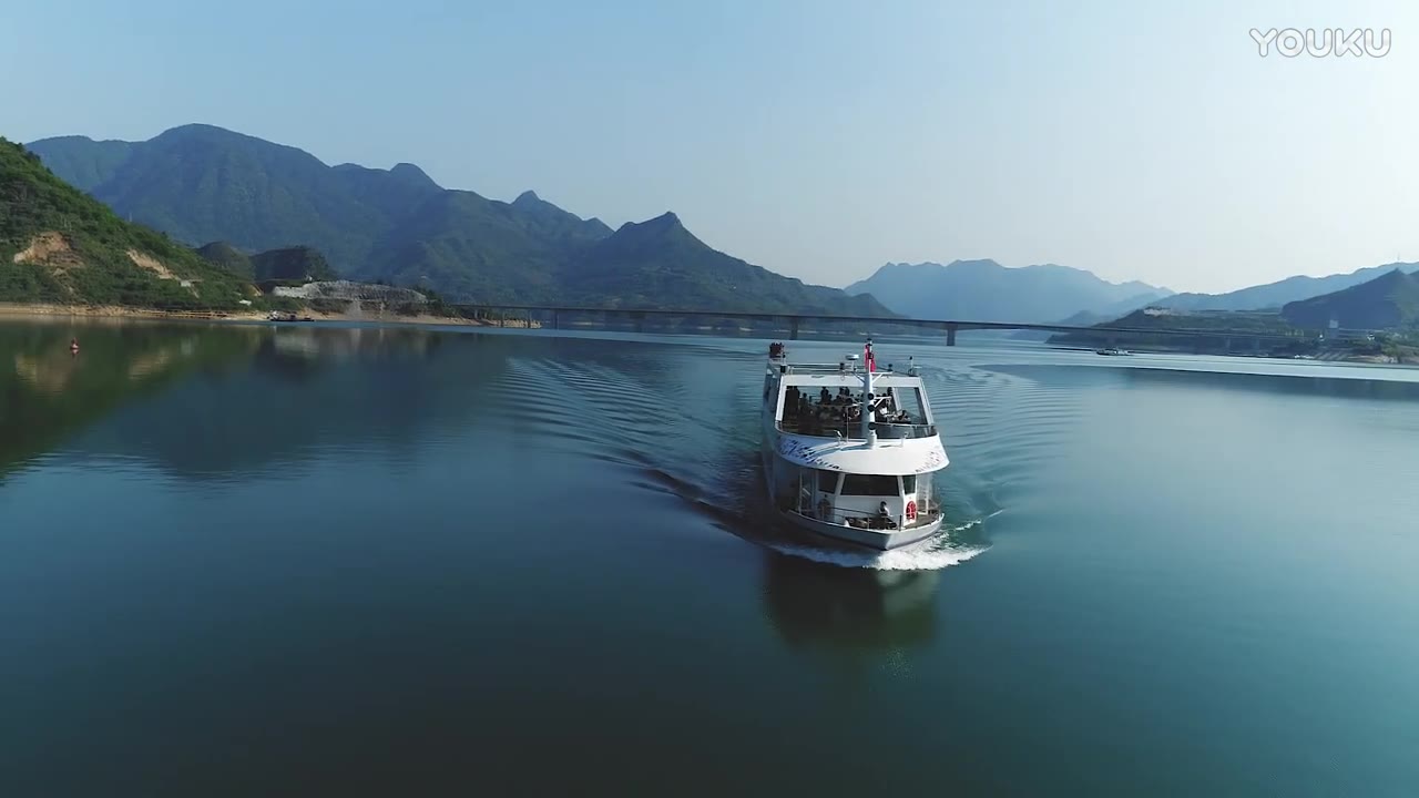 浙江丽水青田千峡湖生态旅游度假区游轮首航行哔哩哔哩bilibili