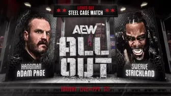 Download Video: Adam Page vs Swerve Strickland 熄灯铁笼赛(上) 全力以赴 All Out 2024