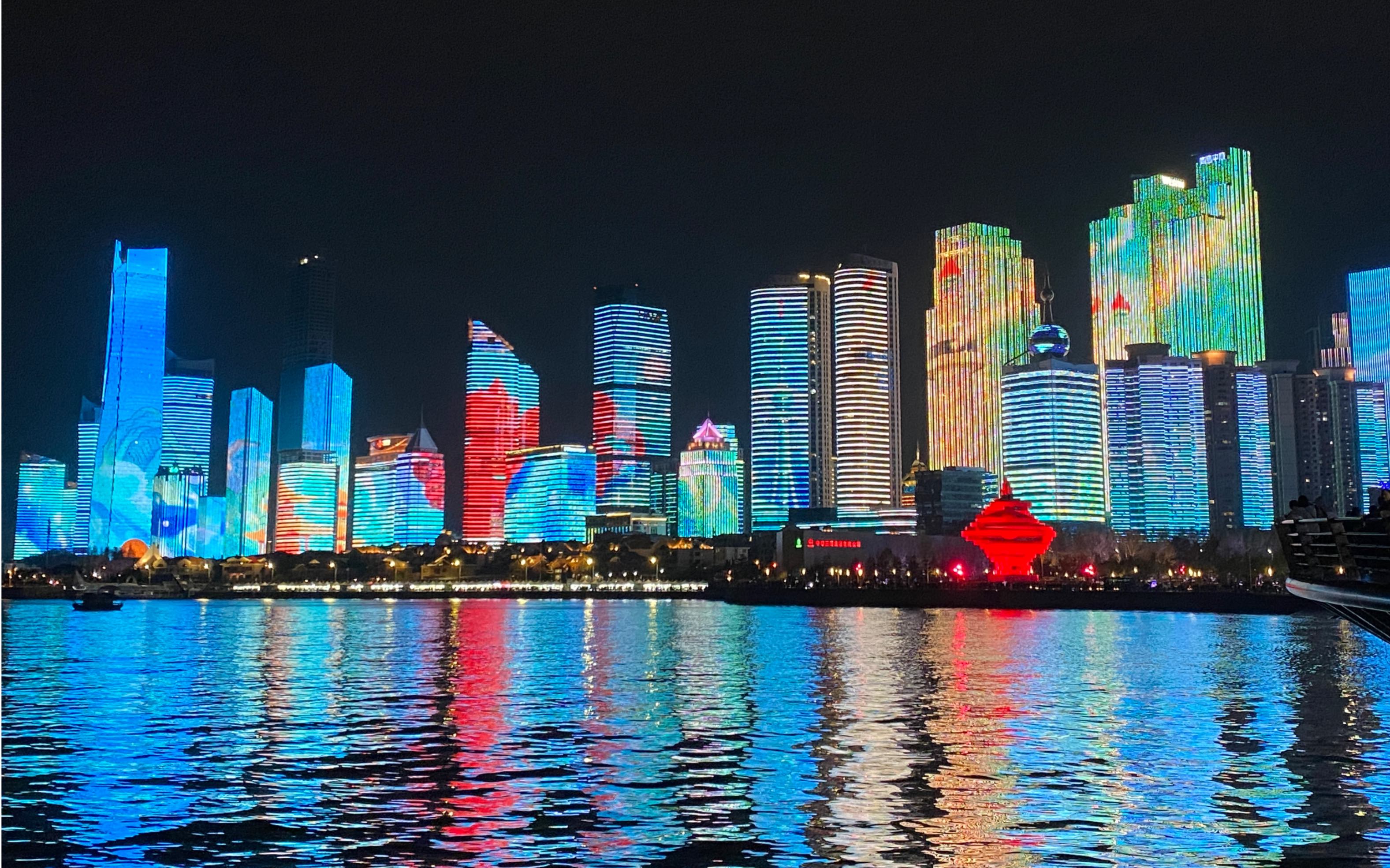 4月22日,奥帆中心看灯光