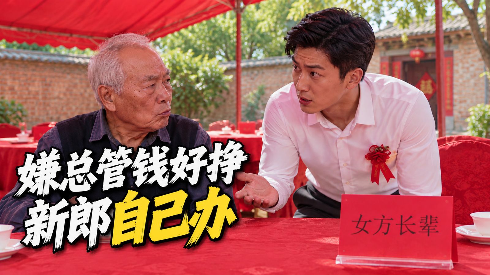 【完结短剧】婚宴嫌别人2800元拿得轻松，新郎决定自己办婚宴
