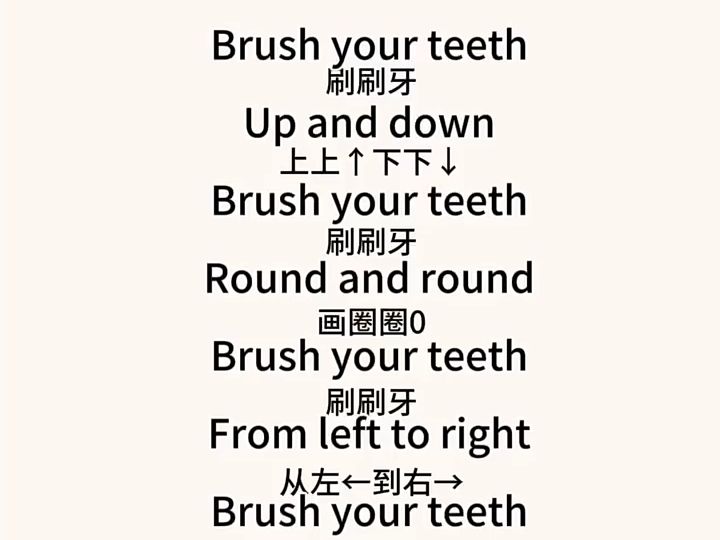 英文儿歌启蒙,小朋友们要按时刷牙呦!