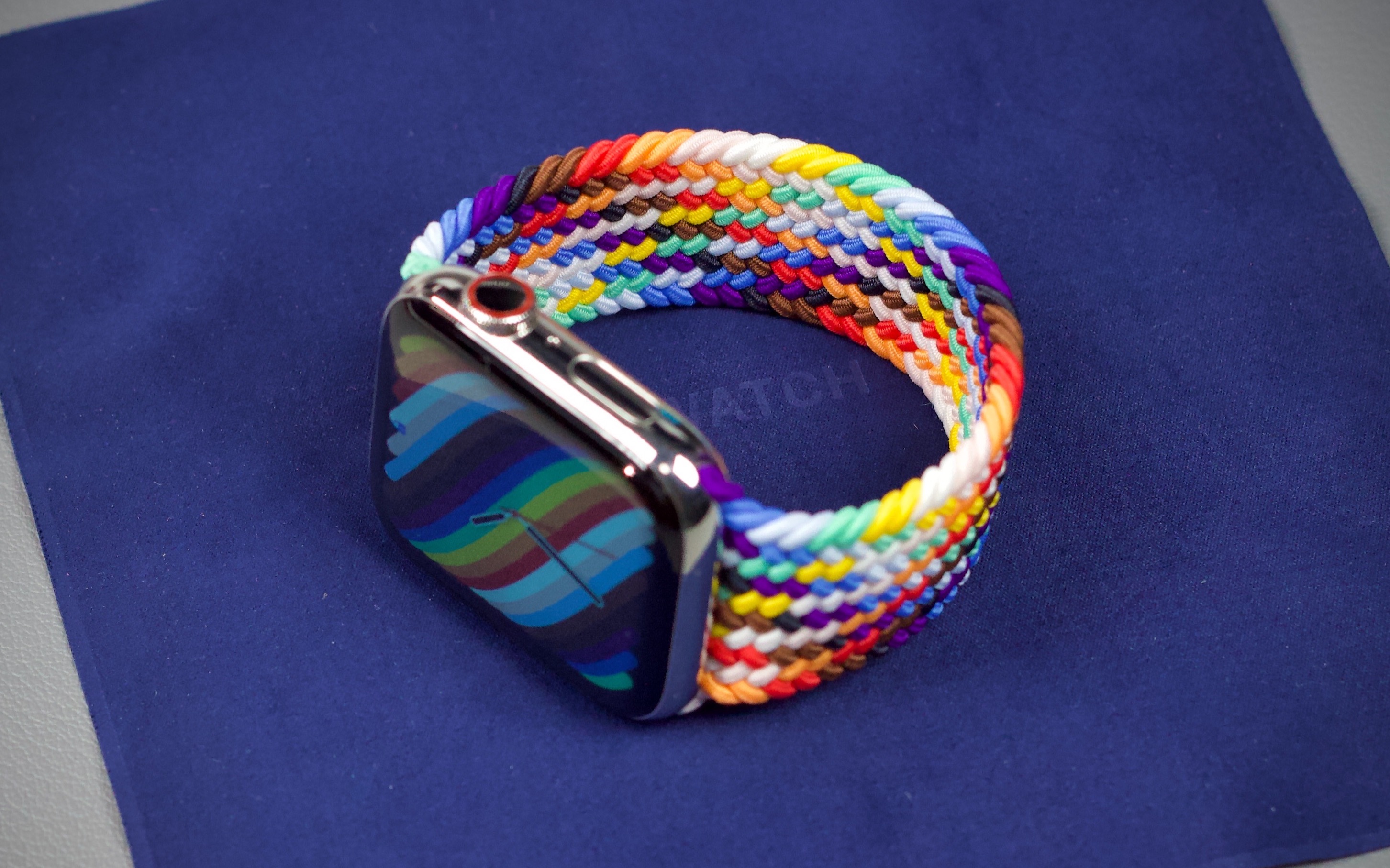 2021 apple watch 彩虹版编织单圈表带开箱