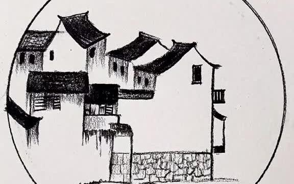 画画 绘画 南方的景总是那么和谐