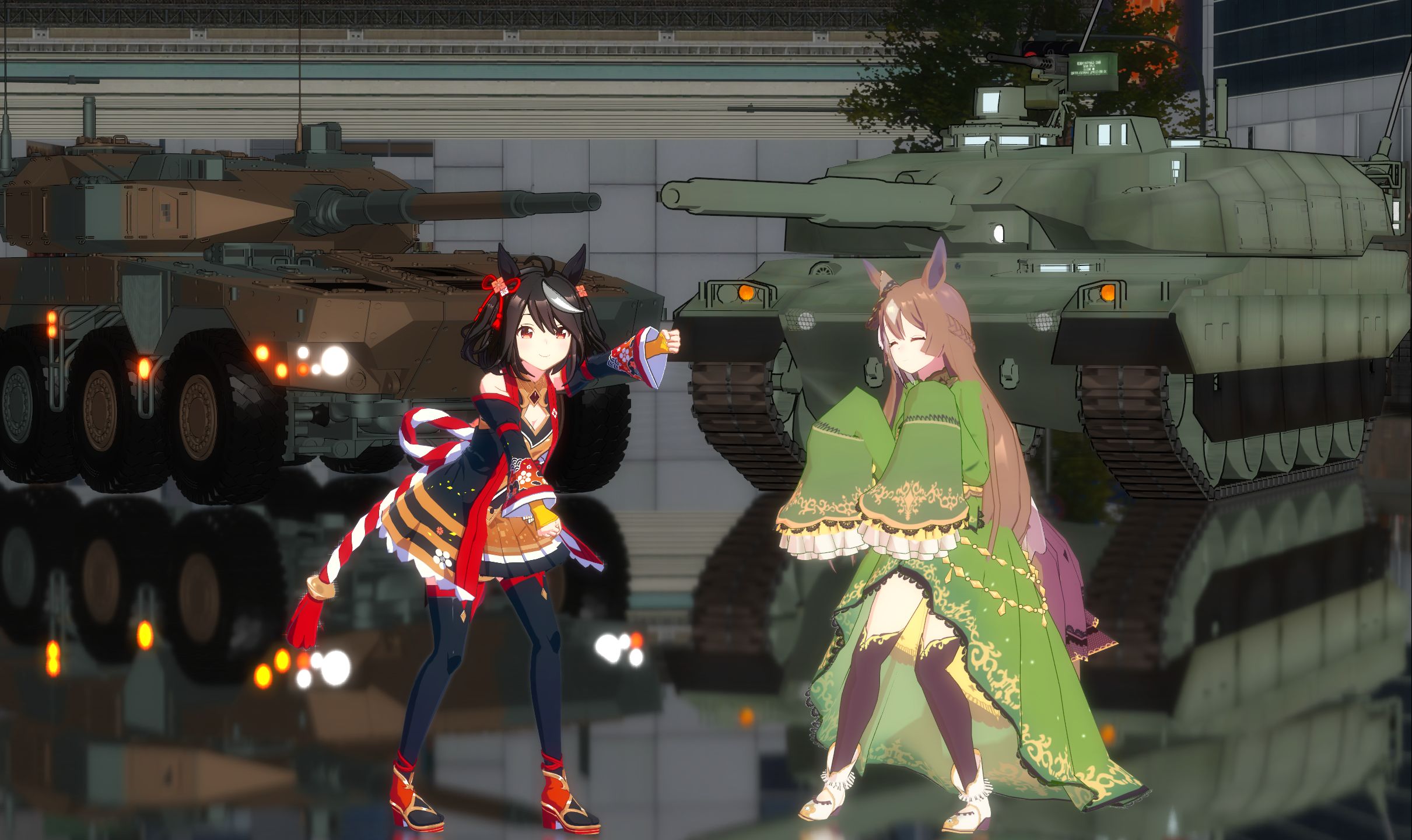 《赛马娘mmd》chipi chipi chapa chapa是小北和黛雅酱