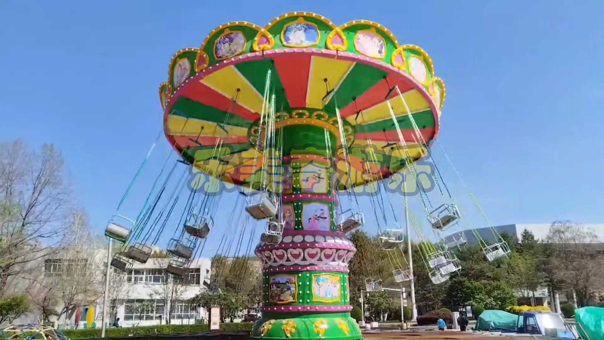 游乐场24座旋转飞椅游乐设备 公园新兴游艺项目空中飞椅