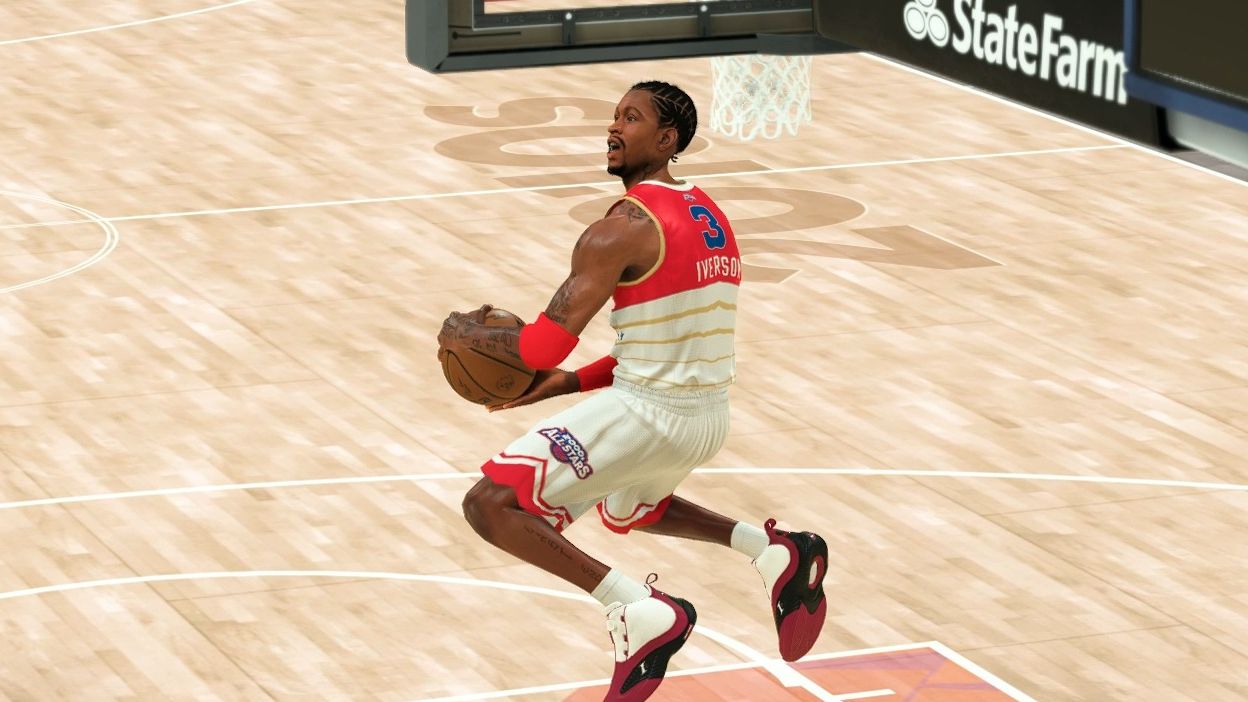 ai经典上篮复刻 艾弗森