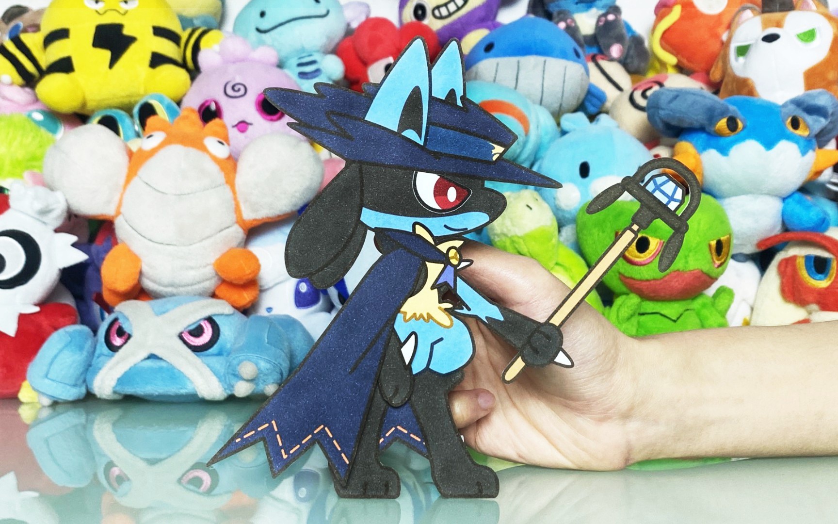 【宝可梦纸偶】给路卡利欧一支魔法杖,帅气十足