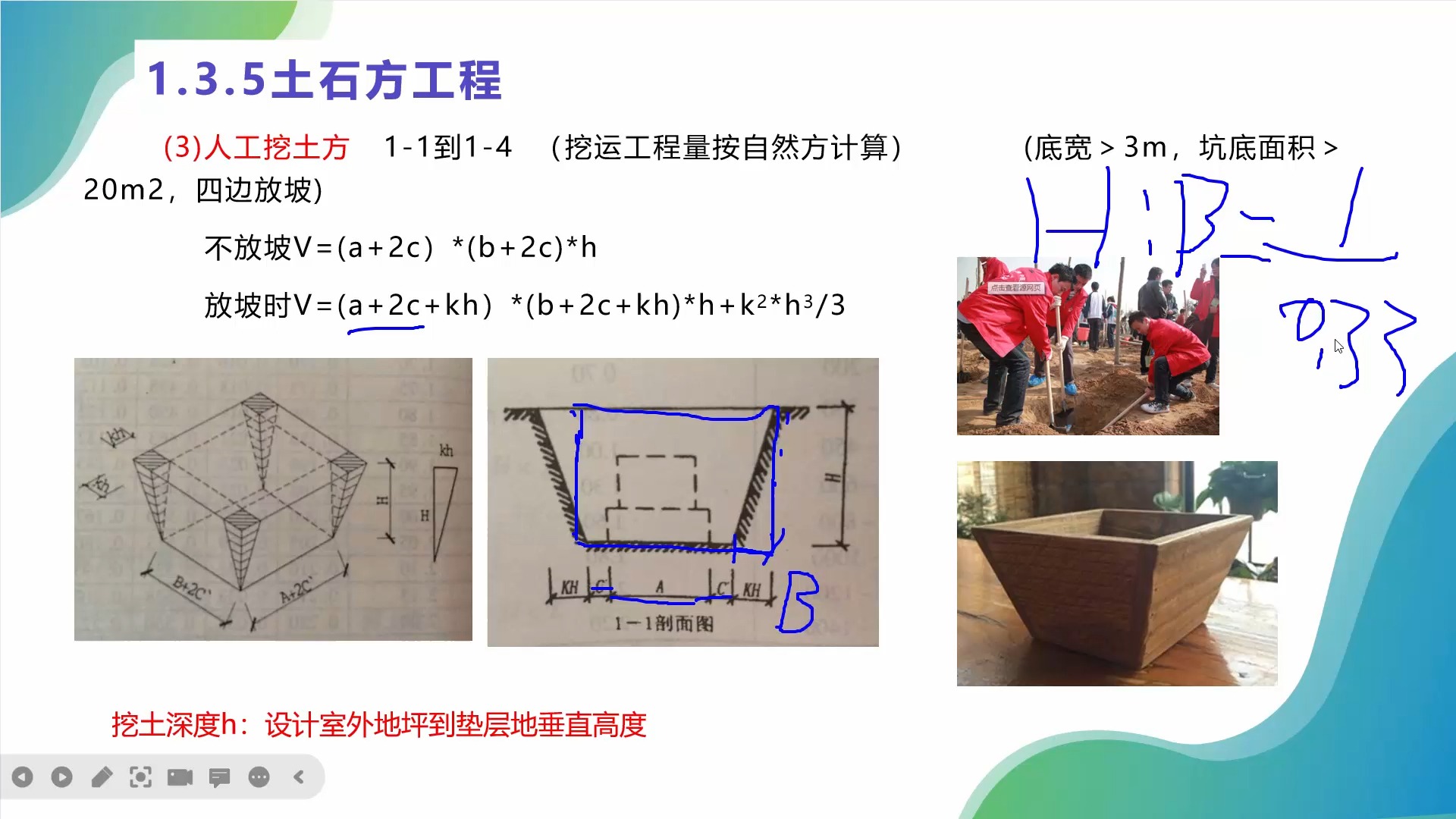 9.26挖土方工程量计算哔哩哔哩bilibili