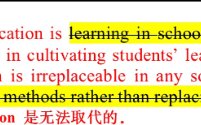 雅思 7+大作文批改 完整段落/满分观点范文: 线上教育online education是否会替代线下教育哔哩哔哩bilibili