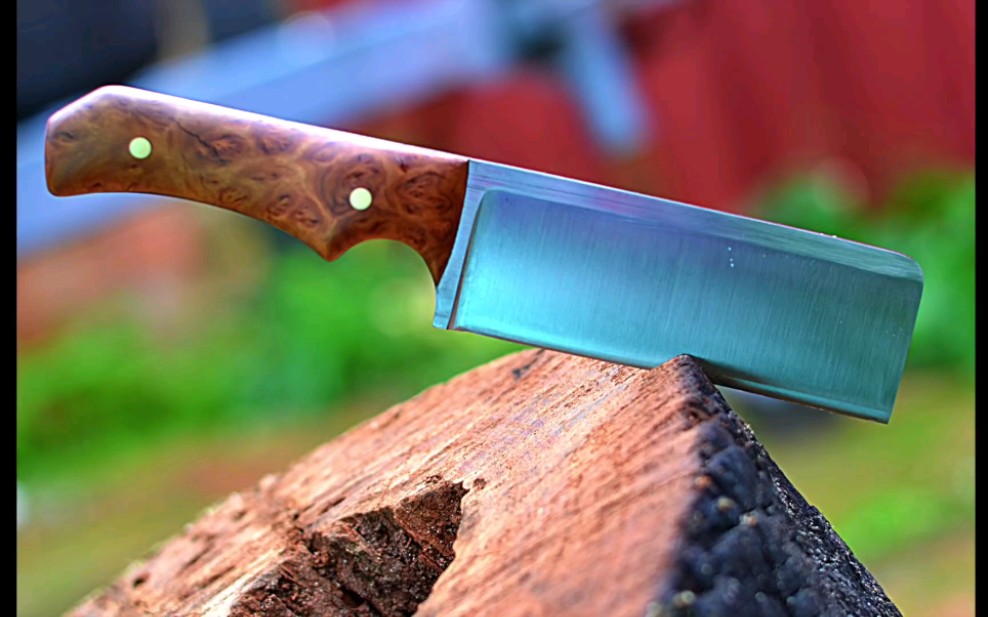 手工制作迷你菜刀,户外刀