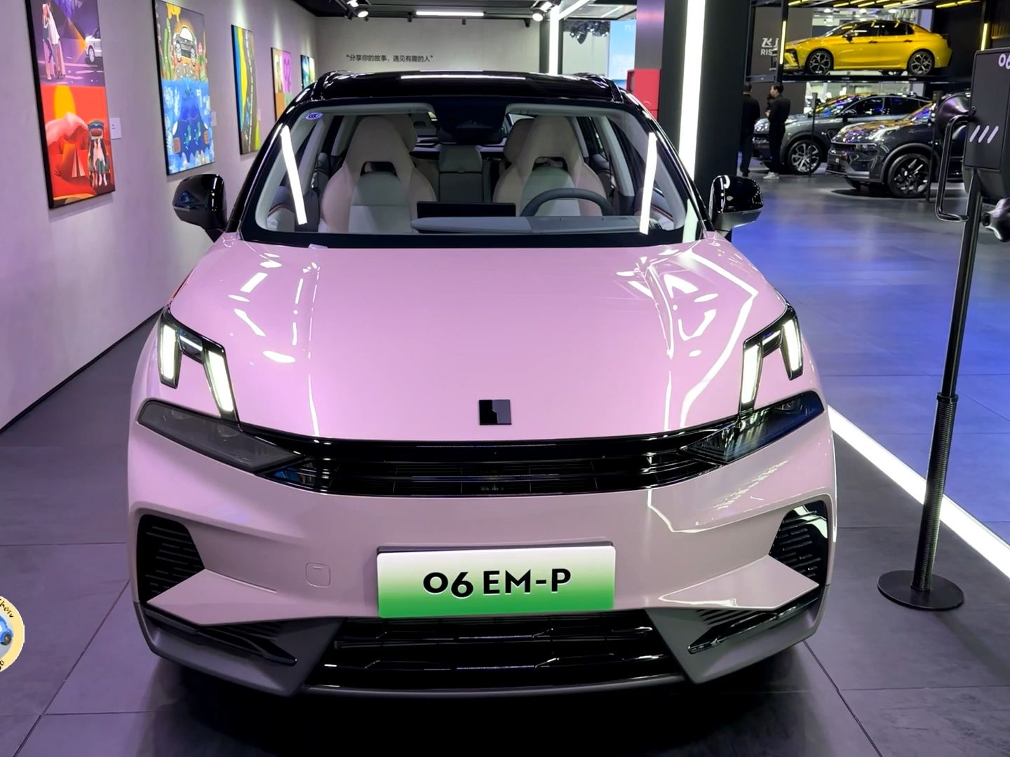 2023款领克06 em-p车展实拍,外观与内饰静态体验
