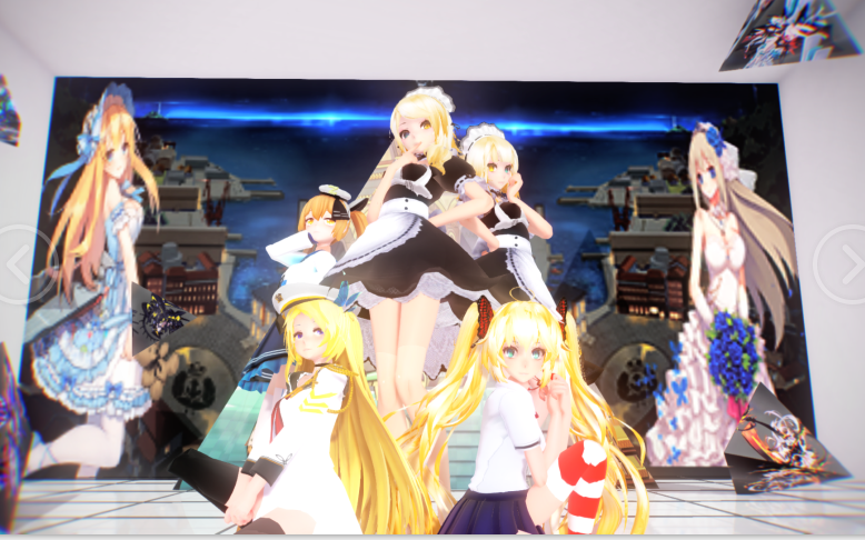 [图]【战舰少女MMD】爱丽 萨拉托加 战神组的 随心所欲