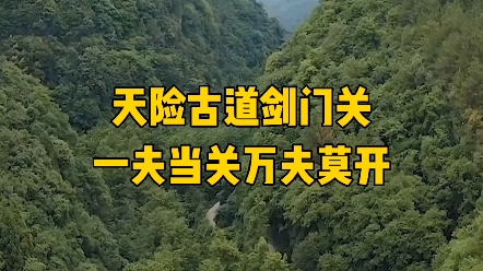 四川剑门关,李白笔下:蜀道难,难于上青天,你们敢去“闯关”吗哔哩哔哩bilibili