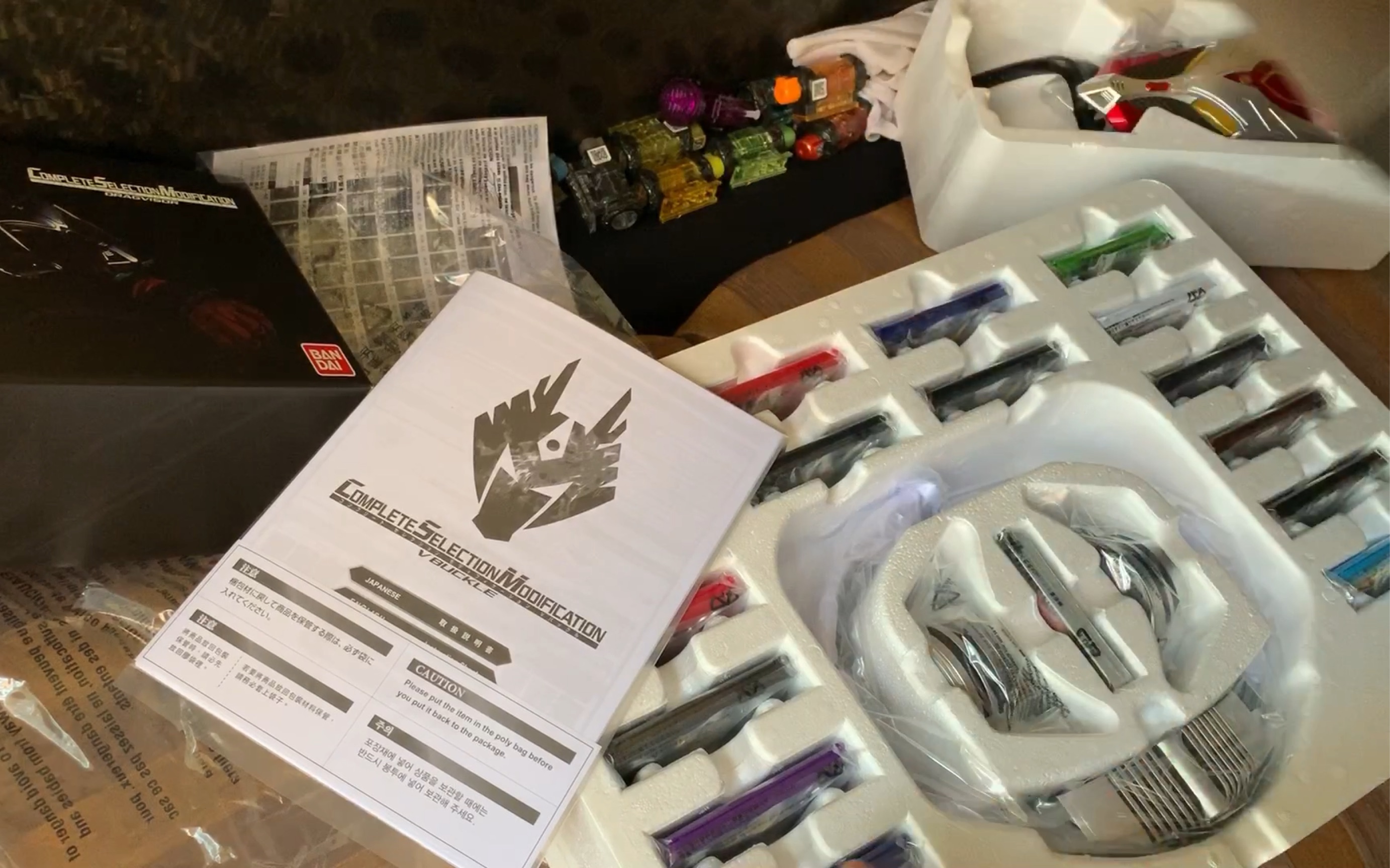 开箱巨大拆箱万代csm假面骑士龙骑vbuckle腰带卡盒机甲假面骑士龙骑