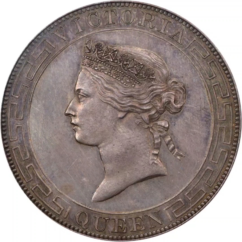 1866年香港壹圆银币.香港造币厂.(t) hong kong. dollar, 1866.