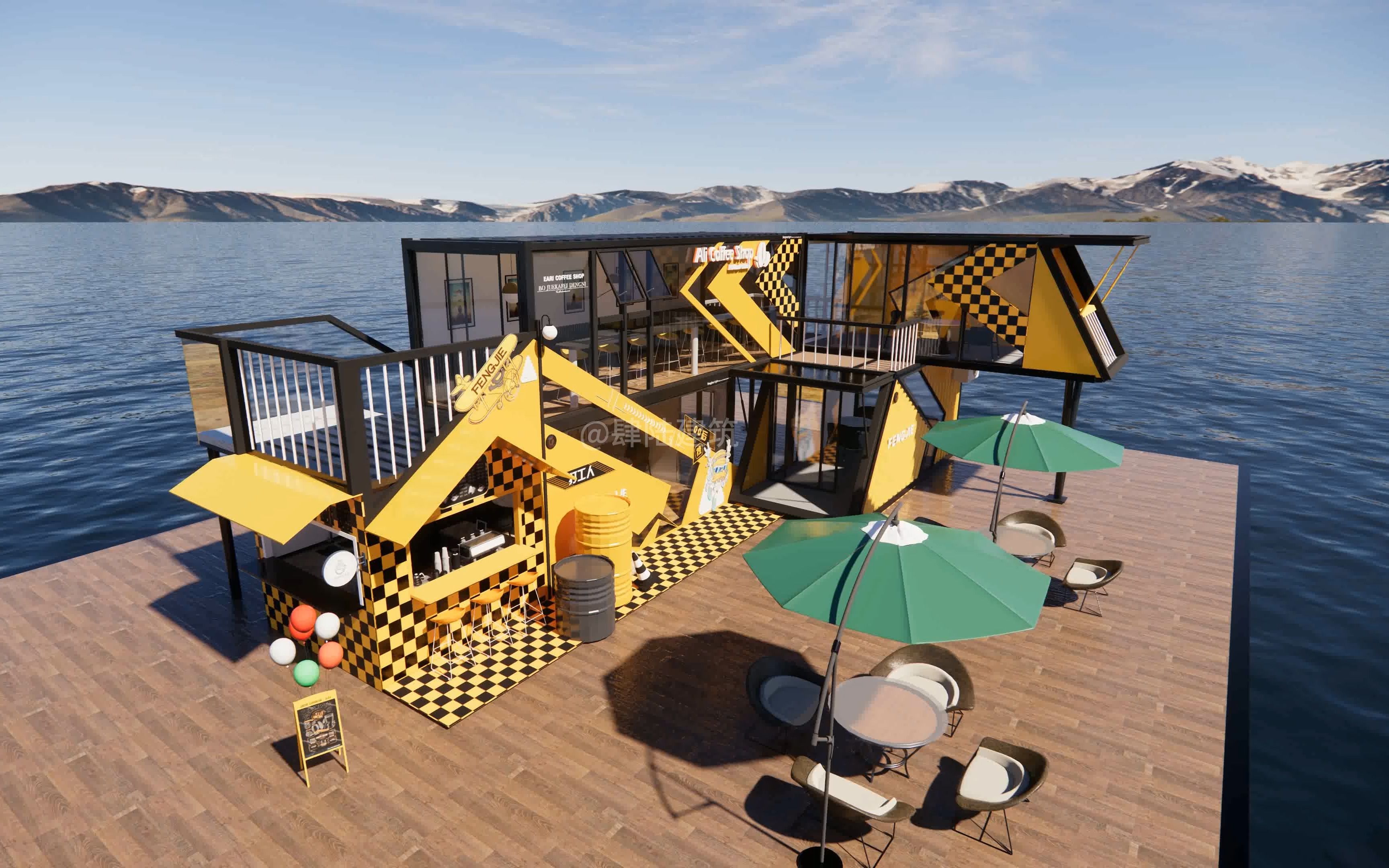 如果您拥有这样一套集装箱,你会用来做什么,咖啡屋,民宿,露营地,展厅.