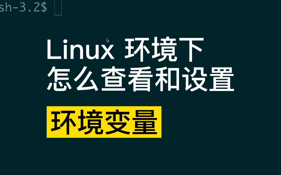 linux 环境下怎么查看和设置环境变量哔哩哔哩bilibili