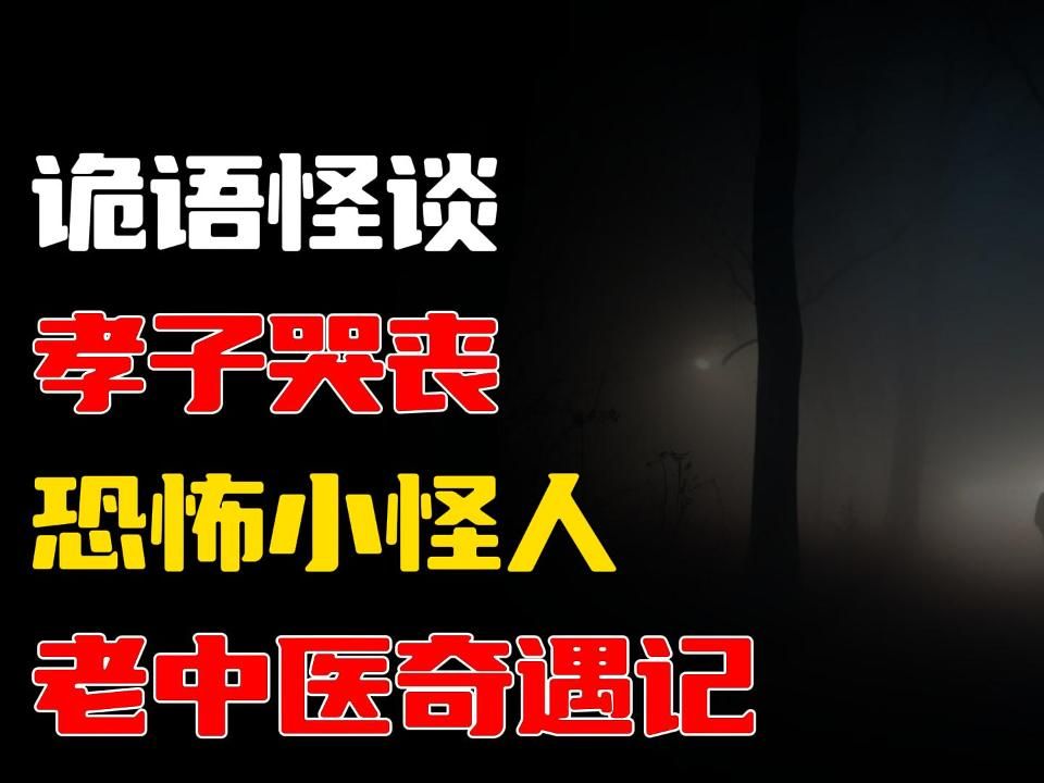 [图]老中医奇遇记丨恐怖小怪人丨孝子哭丧丨奇闻异事丨民间故事丨恐怖故事丨鬼怪故事丨灵异事件丨