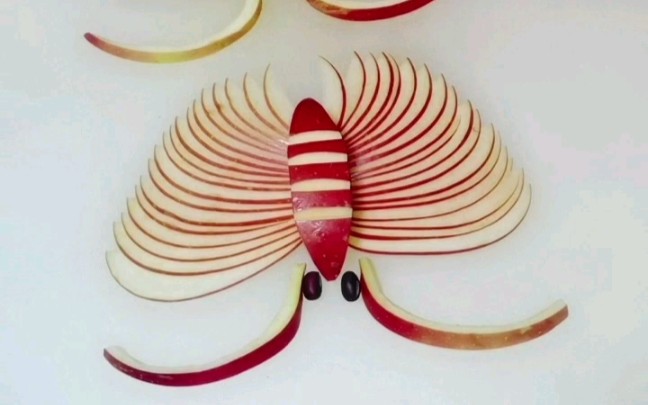 苹果创意蝴蝶切法,是不是很漂亮