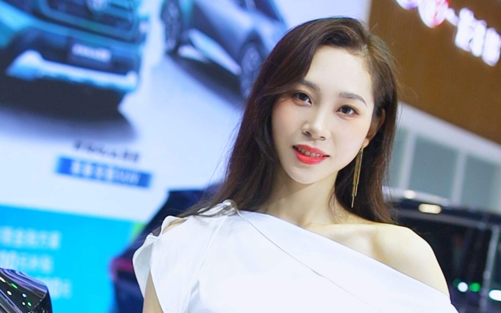 【4k】去2023佛山五一车展,影美女模特006