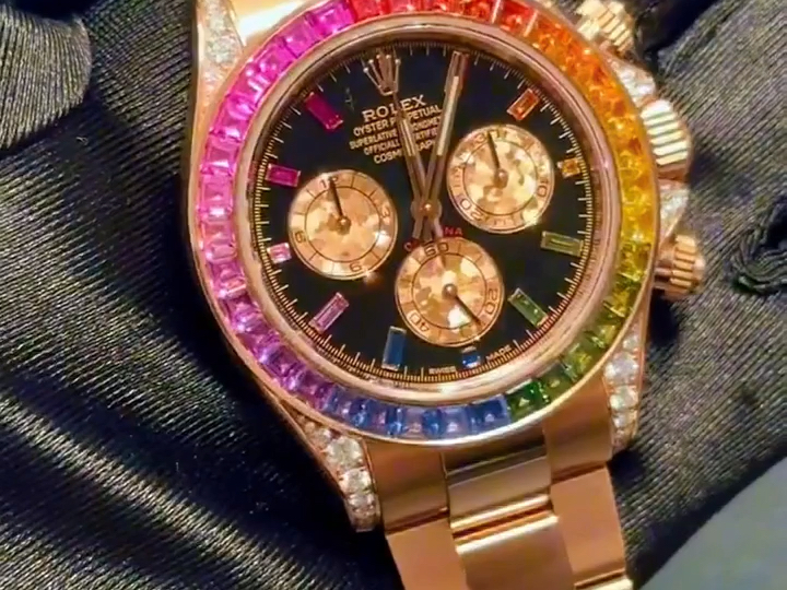 ROLEX 116595 RBOW𐟌ˆRainbow Daytona|||#彩虹迪通拿#手表推荐#女表推荐#哔哩哔哩bilibili