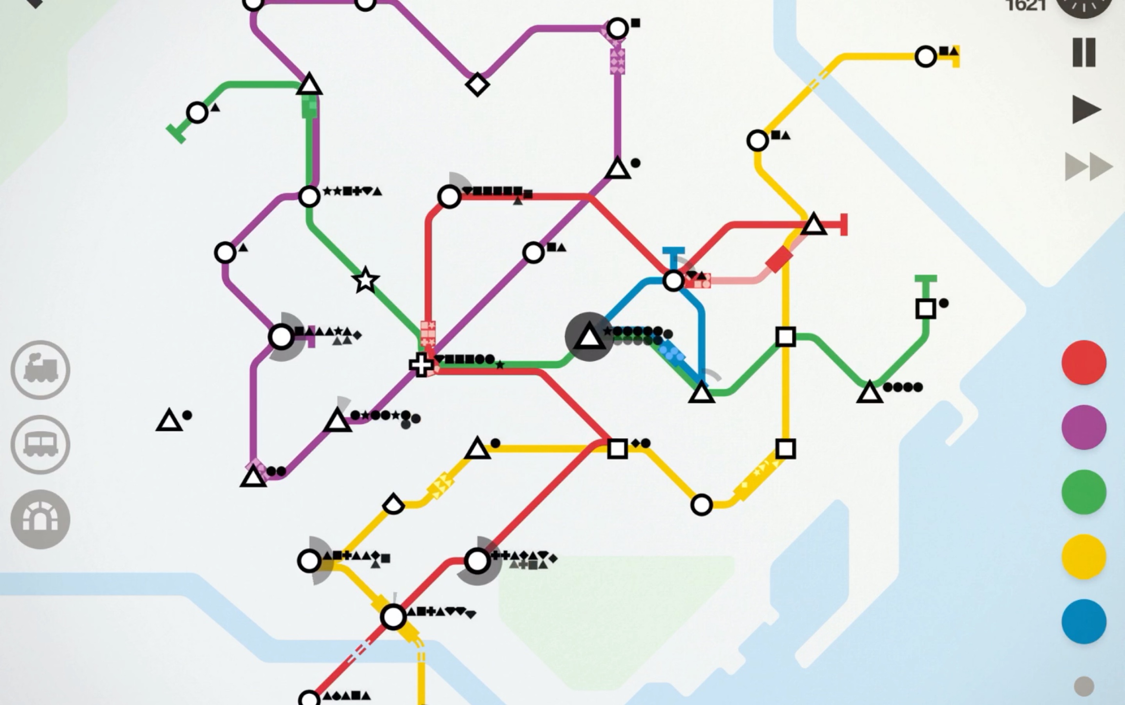 minimetro迷你地铁巴塞罗那1600分挑战不全