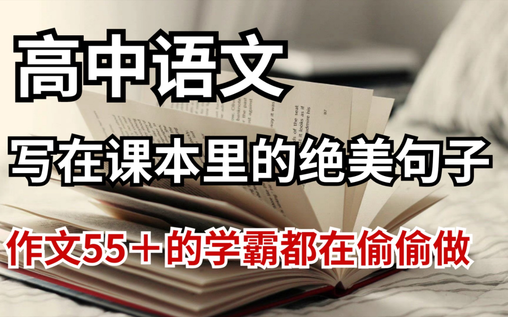 【高中语文】课本里原来也有这些神仙素材!怪不得学霸能写出这么好的作文!哔哩哔哩bilibili