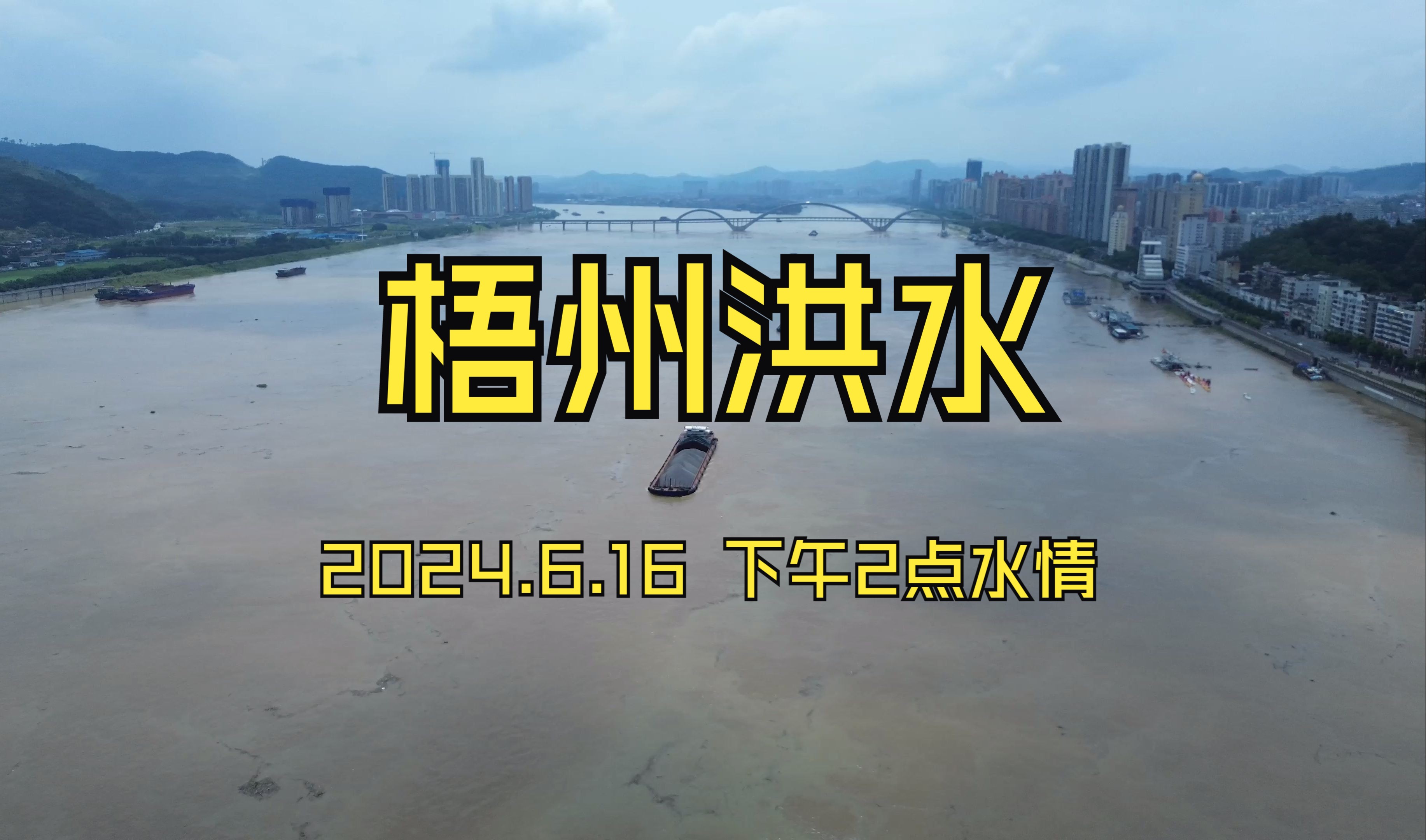 【梧州洪水】 2024.6.16 下午2点水情怎么样了哔哩哔哩bilibili