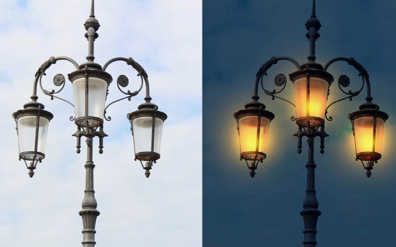 ps零基础入门教程:点亮路灯