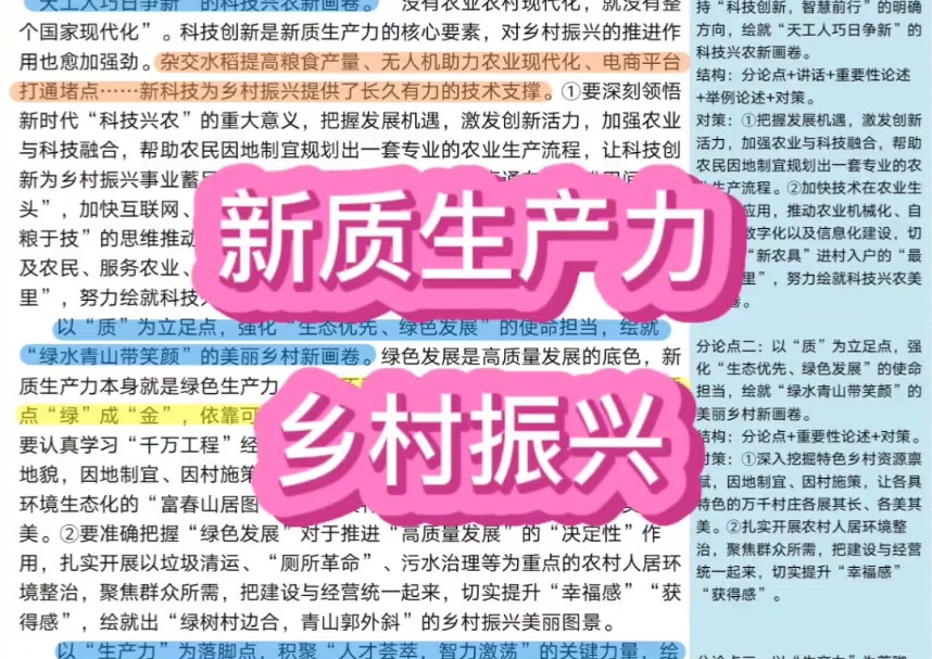 精读4.21:全国两会热点话题⭐【新质生产力+乡村振兴】❗❗以“新质生产力”绘就乡村振兴“新”画卷哔哩哔哩bilibili