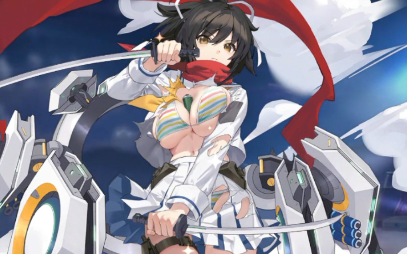 《碧蓝航线》x《忍者大师 闪乱神乐:new link》爆衣斩