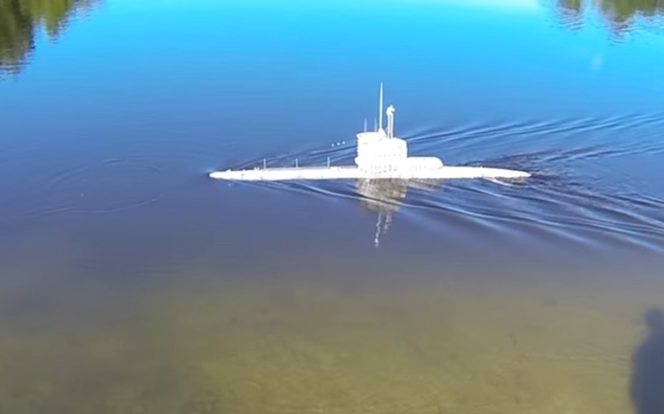 3d打印二战德国xxiii型潜艇rc模型part3试航