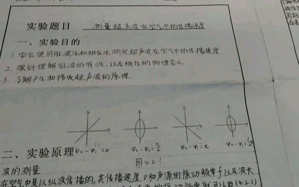 [图]大学物理实验报告－测量超声波在空气中的传播速度