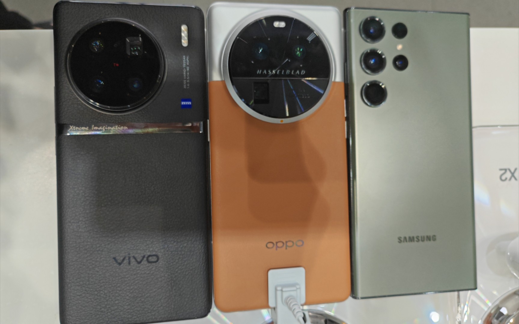 oppo findx6pro vivo x90pro  三星s23ultra 3倍 10倍 100倍对比效果.