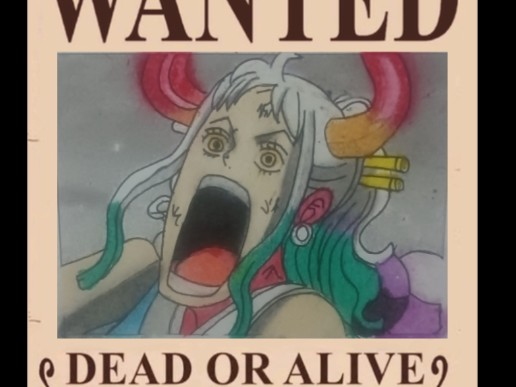 凯多,不用谢,你家傻儿子的悬赏令我画好了(油画棒-大和)