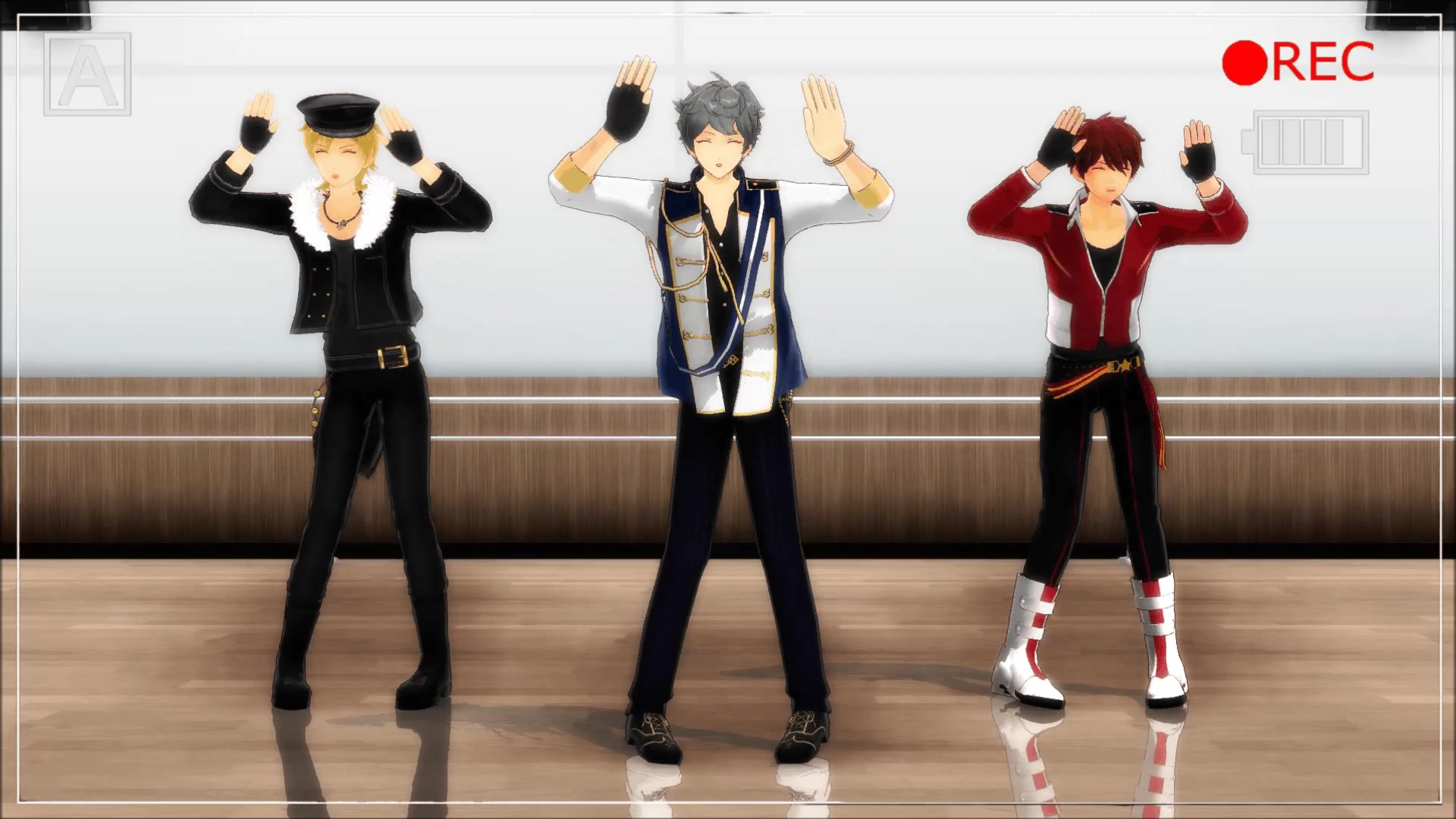 偶像梦幻祭mmd试着做出可爱动作的三傻3a三傻