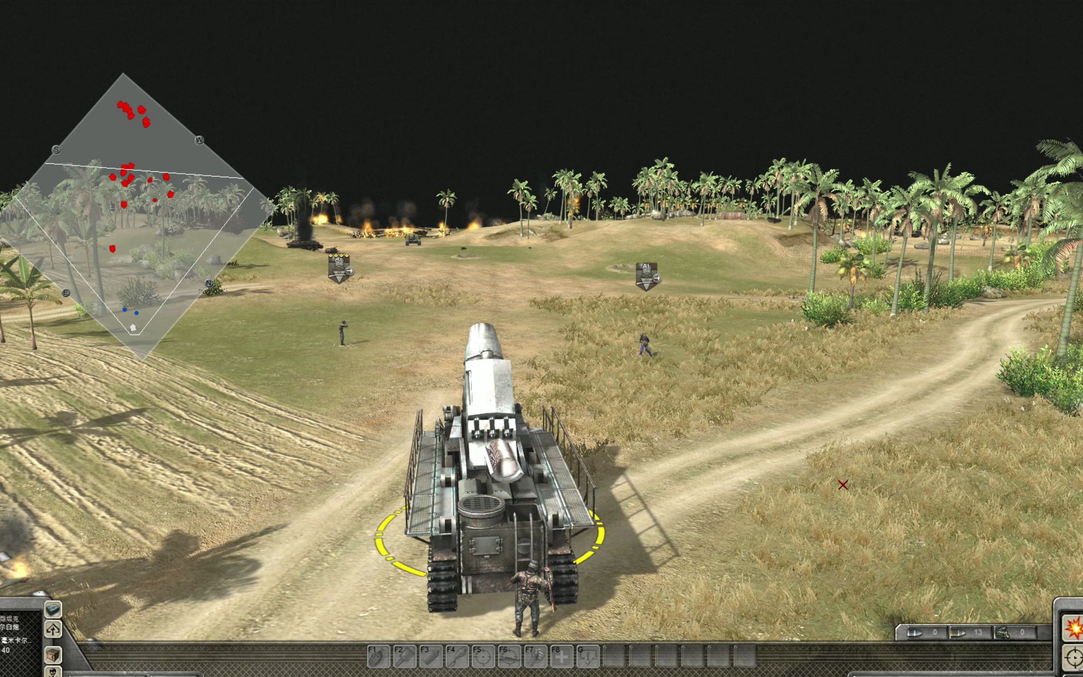 【战争之人2】卡尔臼炮机枪射速vs坦克军团