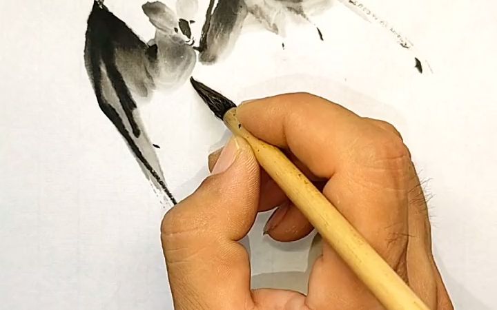 【国画】国画写意入门教程,蝙蝠画法