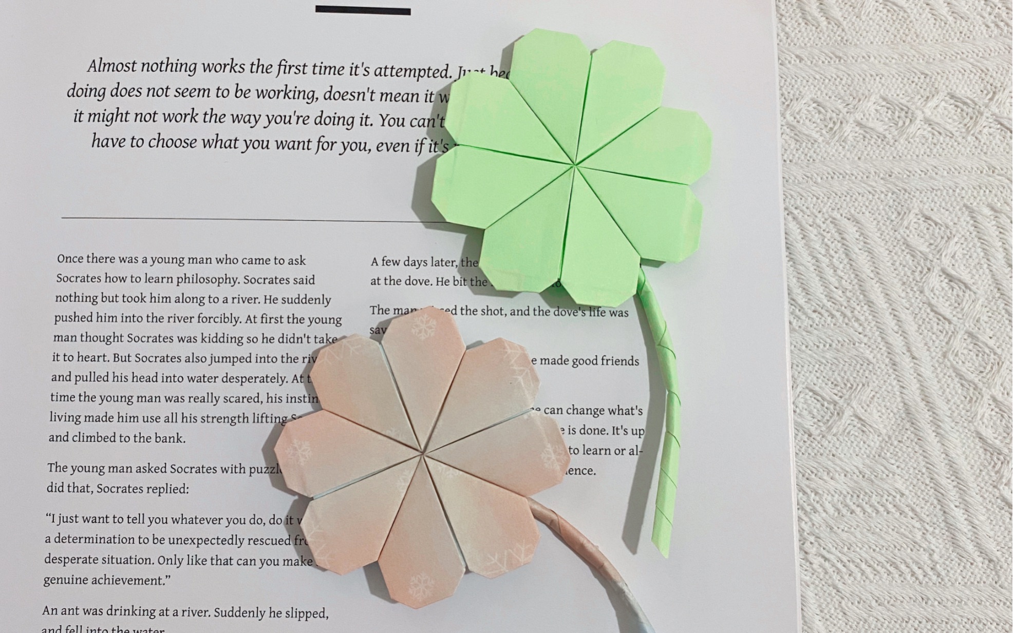 【幸运四叶草折纸】很幸运遇见了你!