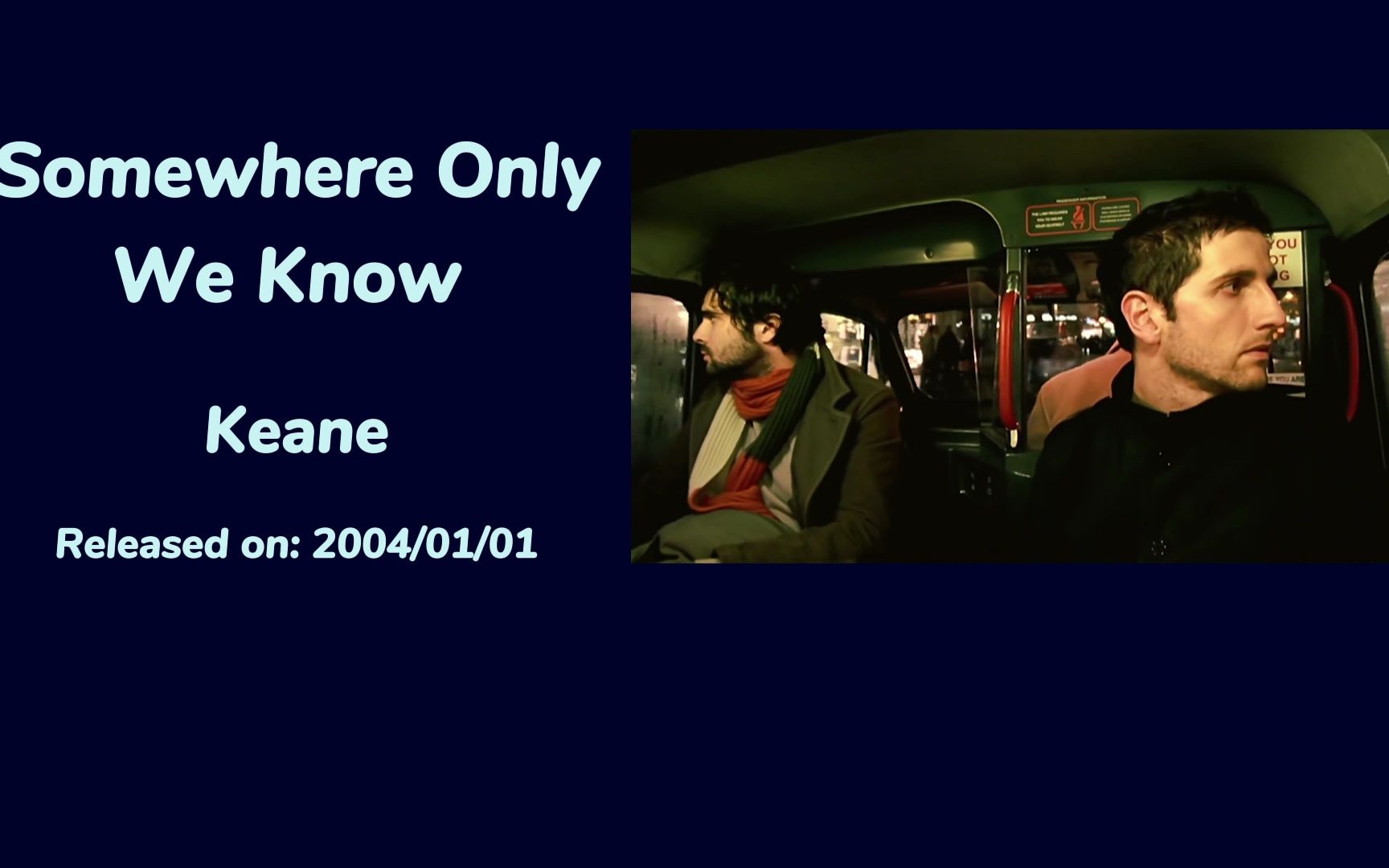 Keane「Somewhere Only We Know」MV哔哩哔哩bilibili