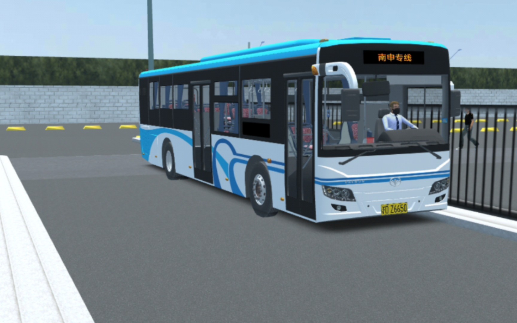 pbsc 奉贤客运 南申专线公交车双向前方展望pov