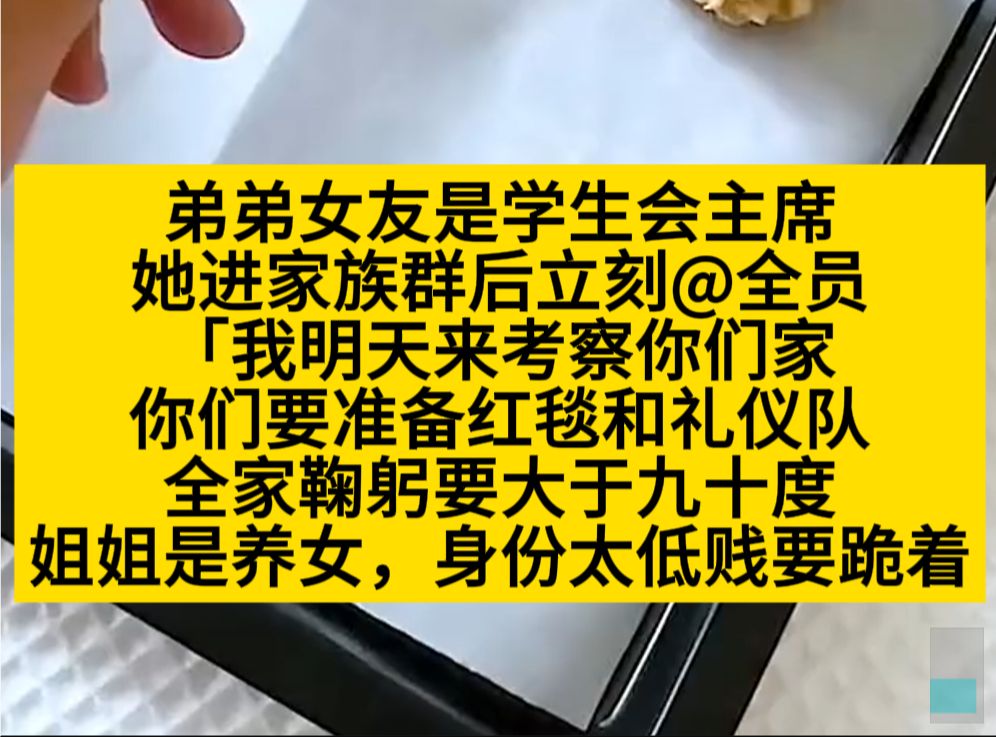 弟弟女友是学生会主席,一进家族群就让我给她下跪!小说推荐哔哩哔哩bilibili