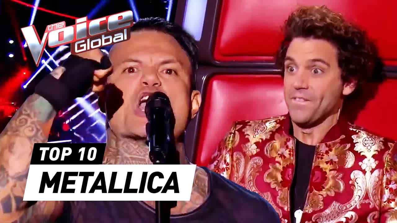 [图]【The Voice Global】METALLICA 翻唱的声音变成了重金属，震撼了教练！