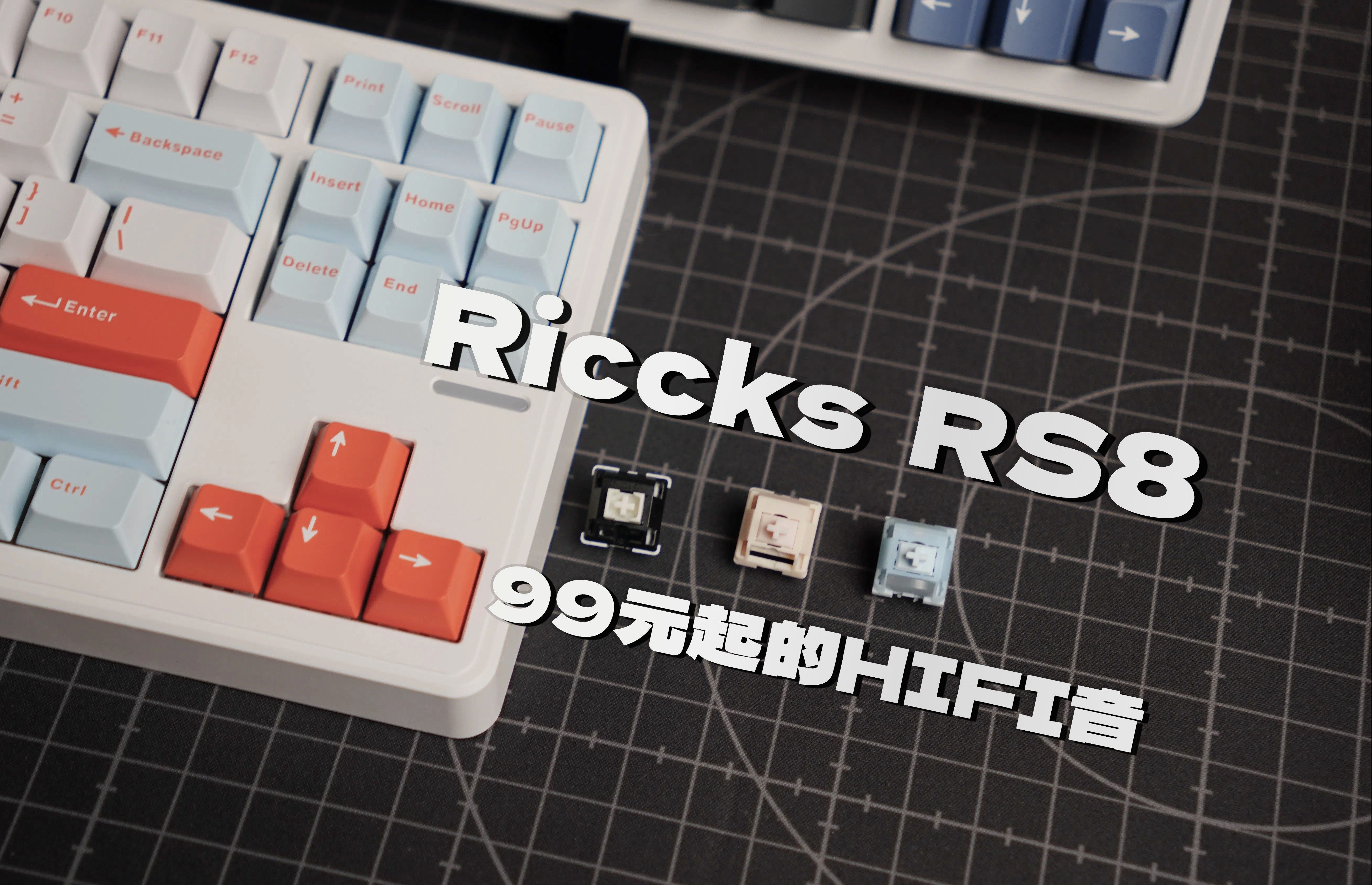 双十一必买 99元起RICCKS RS8 | 全定位板全轴体打字音哔哩哔哩bilibili